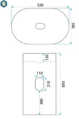 Умывальник Rea Dolce white напольный REA-U4302, Белый