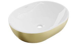 Умивальник Mexen Viki brushed gold white накладний MEX-21054817, Золотий