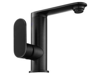 Смеситель для умывальника Mexen Milo black низкий MEX-71305-70, Черный матовый
