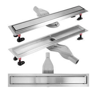 Трап для душу Rea Neox 80 Superflow brushed steel 2в1 REA-G2707