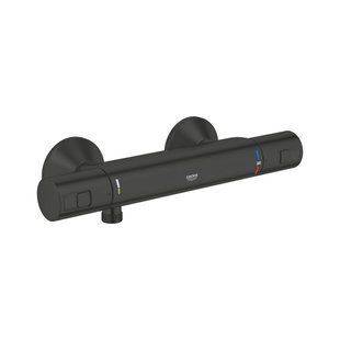 Смеситель термостатический для душа Grohe QuickFix Precision Start 345942430, Черный матовый