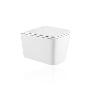 Унитаз подвесной Koller Pool Kvadro KR-0530-RW с сидением Soft Close, Белый