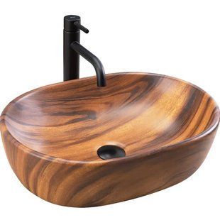 Умивальник Rea Amelia wood matt накладний REA-U5060, Цемент матовий