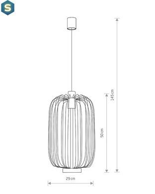 Підвісний світильник Nowodvorski 6844 Cage GU10 1x35W IP20 Bl