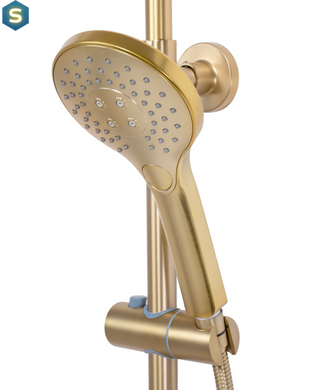 Душевая система Rea Vincent с термостотом brushed gold REA-P6602, Золотой