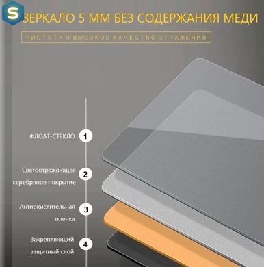 Дзеркало Dusel DE-M3001 75x120 см, Білий