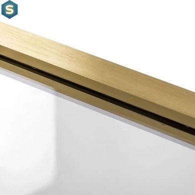 Душевая дверь Rea Rapid Slide 120 brashed gold REA-K4709, прозрачный, золотой
