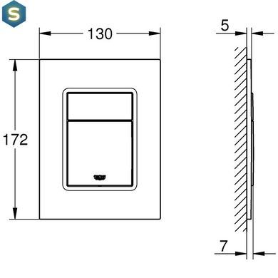 Інсталяція прихованого монтажу для унітазу 3 в 1 Grohe Rapid SL 39501000