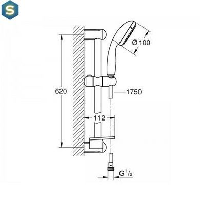 Душовий гарнітур Grohe TEMPESTA 27926001