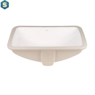 Умивальник Qtap Stork врізний прямокутний 530x370x200 мм White + донний клапан PU02O, Білий