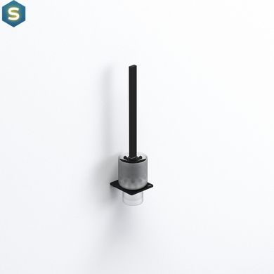 Йоржик для унітаза Sonia S-Cube 169979, Чорний/золото