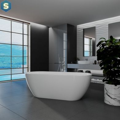 Ванна акрилова окремостояча Koller Pool AquaLuxe 1700x750 White з сифоном 0202260101, Білий
