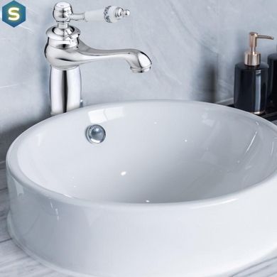 Змішувач для умивальника Yoka Gelaza хром високий BU.GELAZA-36, Хром