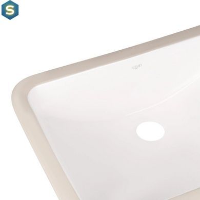 Умивальник Qtap Stork врізний прямокутний 530x370x200 мм White + донний клапан PU02O, Білий