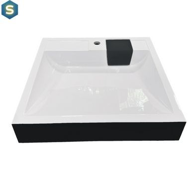 Умивальник Adamant Washer New black/white glossy 4824296202903, Чорний/золото