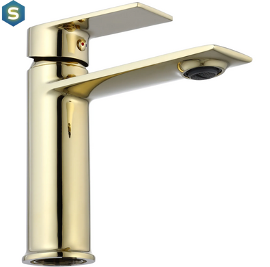 Змішувач для умивальника Rea Veneta gold низький REA-B6417, Золотий