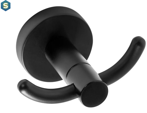 Крючок вешалка для полотенца Rea Mist 02 black REA-80019, Черный матовый
