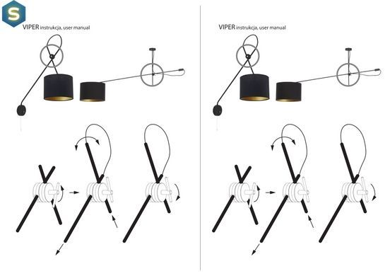 Бра Nowodvorski 6513 Viper E14 1x40W IP20 Bl