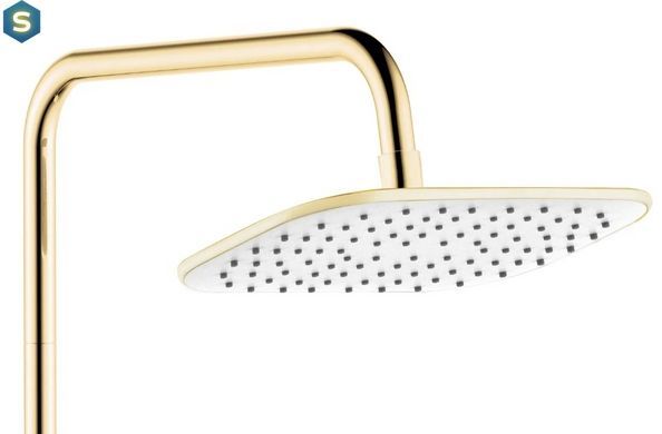 Душевая система Rea Melia gold white с изливом REA-P2406, Золотой