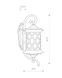 Светильник уличный Nowodvorski 6911 Lantern E27 1x60W IP23 Brown