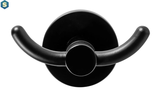Крючок вешалка для полотенца Rea Mist 02 black REA-80019, Черный матовый
