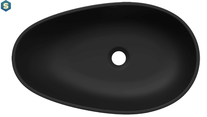 Умывальник Mexen Nora 60 black matt черный накладной MEX-23056071, Черный матовый