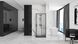 Душова кабіна Rea Punto 80x80 black REA-K4800, Чорний/золото, Універсальна, прозорий