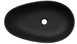 Умывальник Mexen Nora 60 black matt черный накладной MEX-23056071, Черный матовый