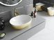 Умивальник Mexen Viki brushed gold white накладний MEX-21054817, Золотий