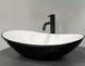 Умывальник VBI Turin black white накладной VBI-011513, Черный матовый