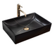 Умывальник Rea Inga накладной black marble mat REA-U8006, Черный матовый