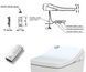 Электронная крышка-биде TOTO Washlet SG TCF403EGV1, Белый