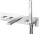 Змішувач для ванни Kohlman Excelent chrome + BOX прихованого монтажу QW269H, Хром