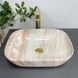 Умивальник (раковина) VBI RAVENNA TRAVERTINE GLOSSY накладний, Бежевий