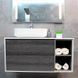 Тумба с умывальником Rexon Ombra RX99ES/100 Glossy White/Espresso 19910E