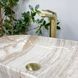 Умивальник (раковина) VBI RAVENNA TRAVERTINE GLOSSY накладний, Бежевий