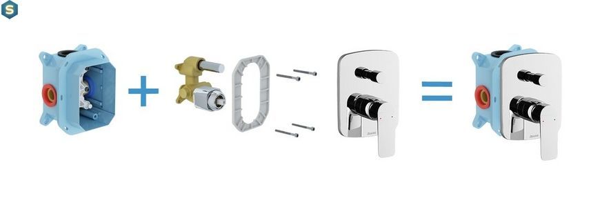 Смеситель скрытого монтажа Ravak Classic CL.065.00 X070088, Хром